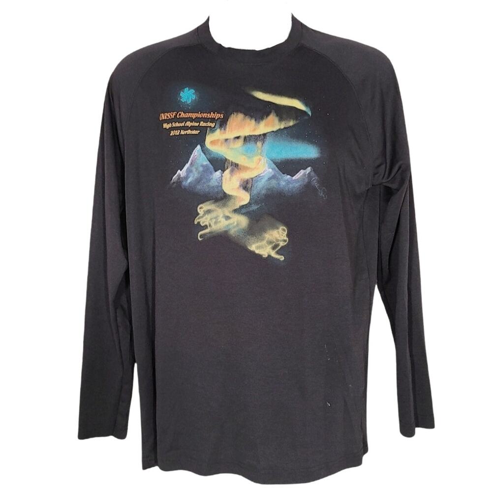 Sport tek black long sleeve shirt cnissf championship 2012 size large